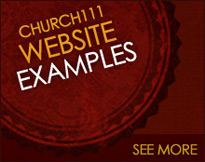 CMS church website examples using Church111 church website builder